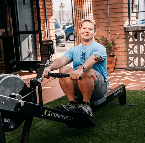 man rowing at RKDA Movement and Athletics